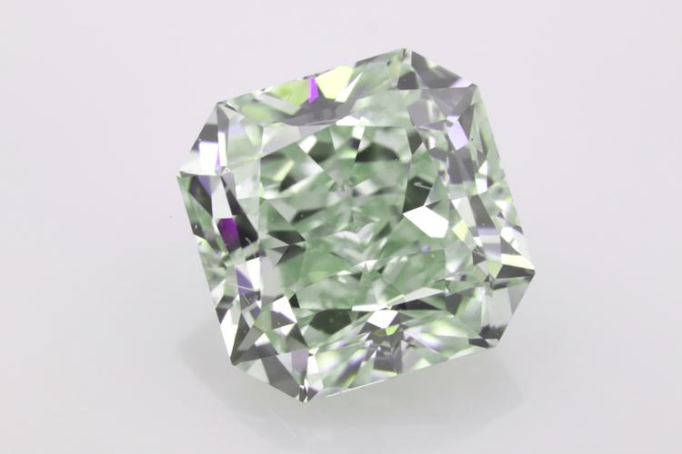 1.50ct Green Diamond - Natural Loose Fancy Light Green Color GIA Radiant  VVS2